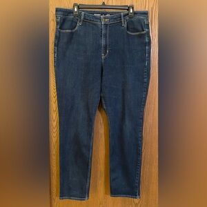 Old Navy Women’s Blue Jeans, High Rise, Straight Leg, sz 16